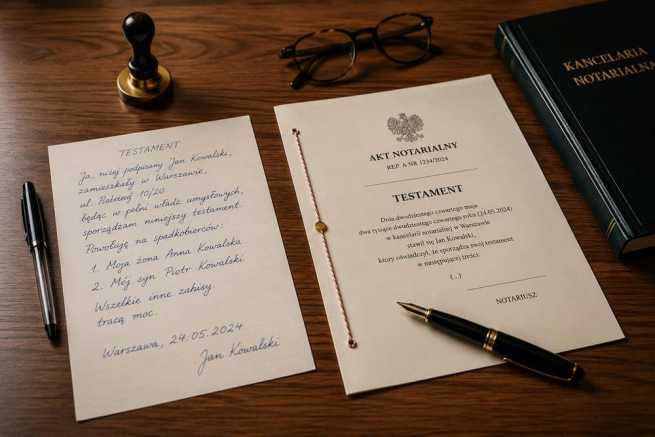 Testament notarialny czy własnoręczny – co wybrać?